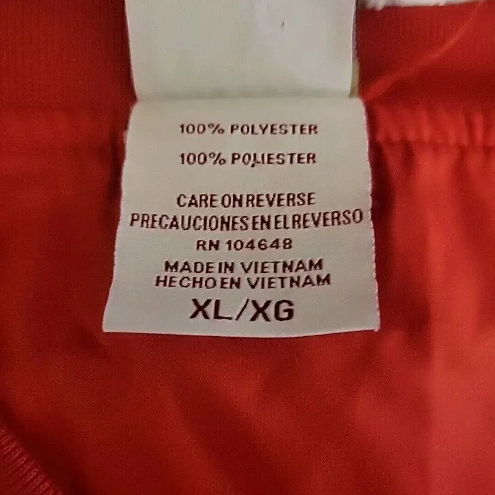 Red Oak Sportswear Georgia Bulldogs Windbreaker Mens XL Red V-Neck Pullover VGT‎
